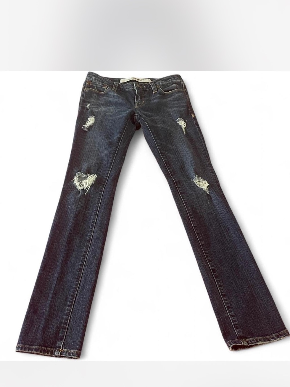 Ed Hardy low rise jeans with embroidered back pocket detailing
